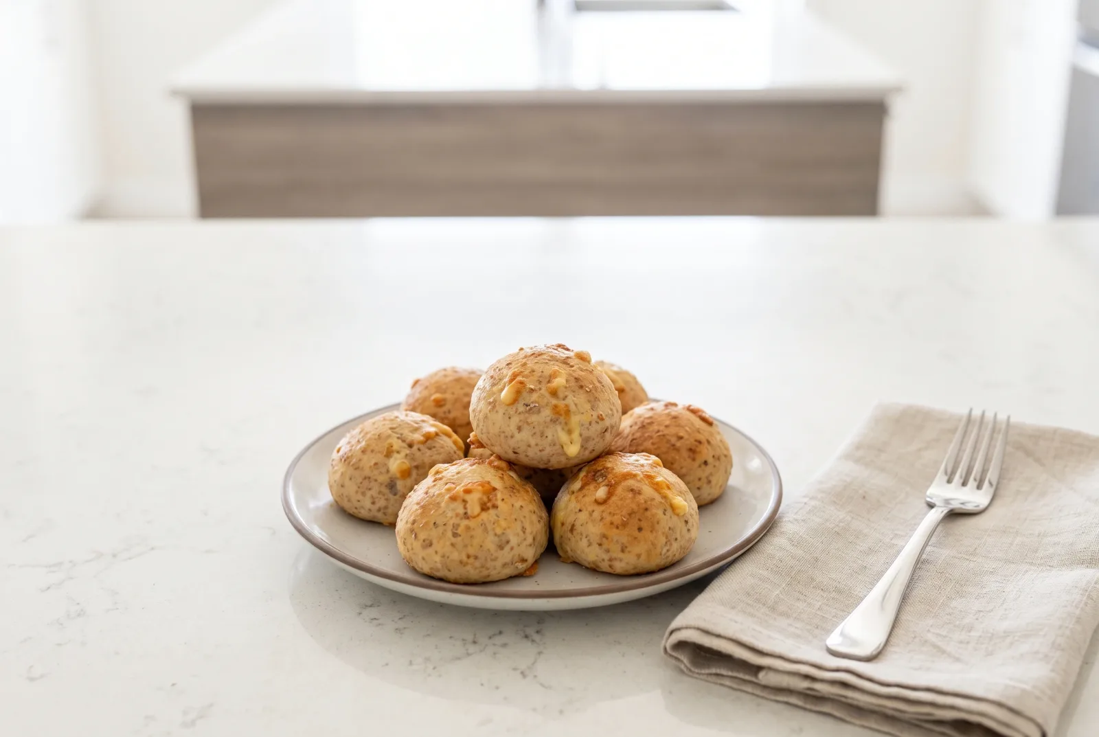 Whole-Wheat Mini Kashar Cheese Poğaça (Buns) — Freezer-Friendly Kids’ Snack