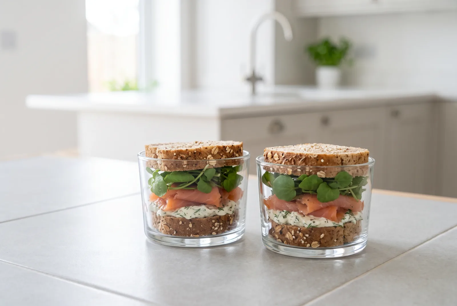 Whole-Wheat Smoked Salmon and Cress Sandwich | English Tea-Service Style