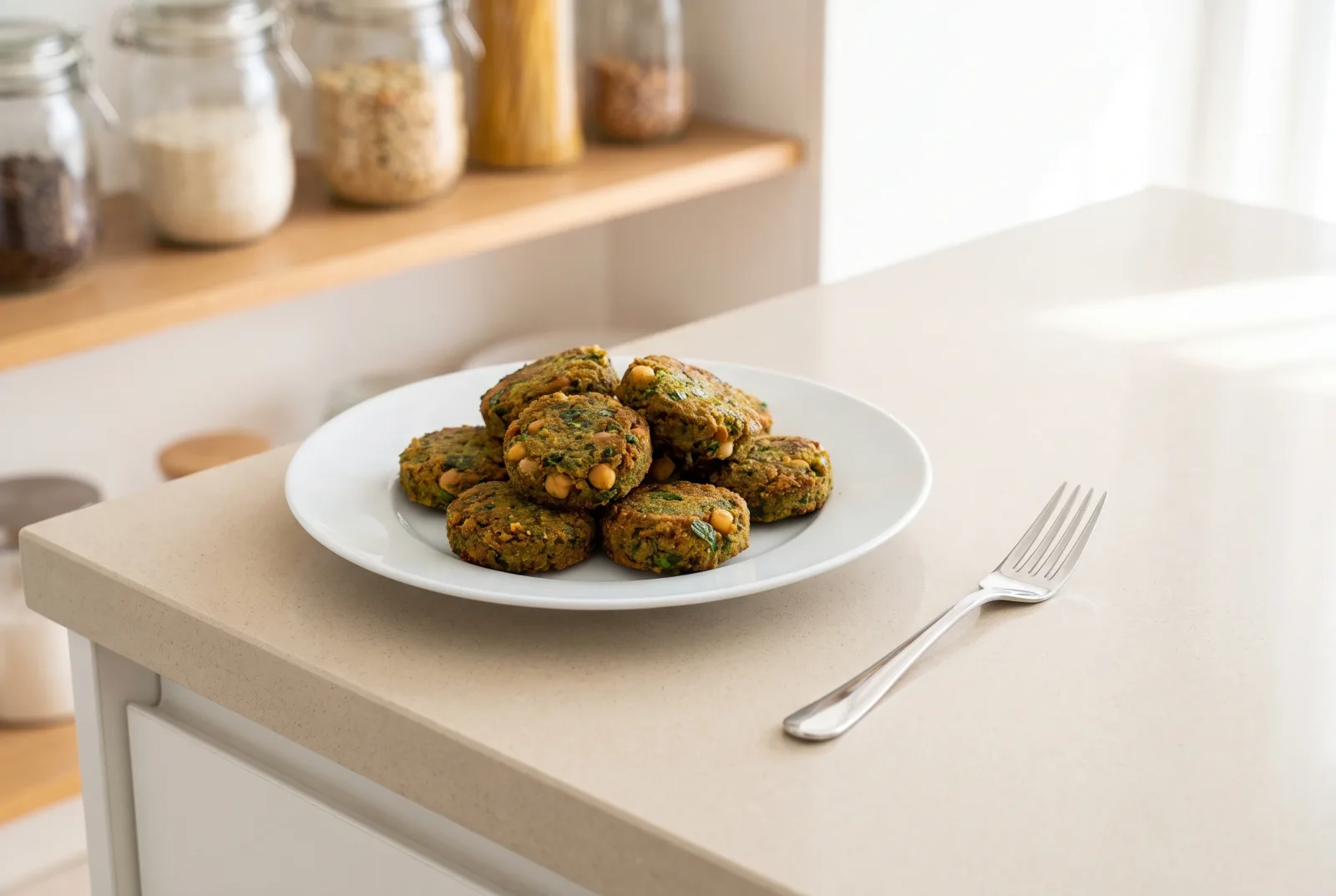 Ta'miya | Egyptian Fava Bean and Chickpea Falafel