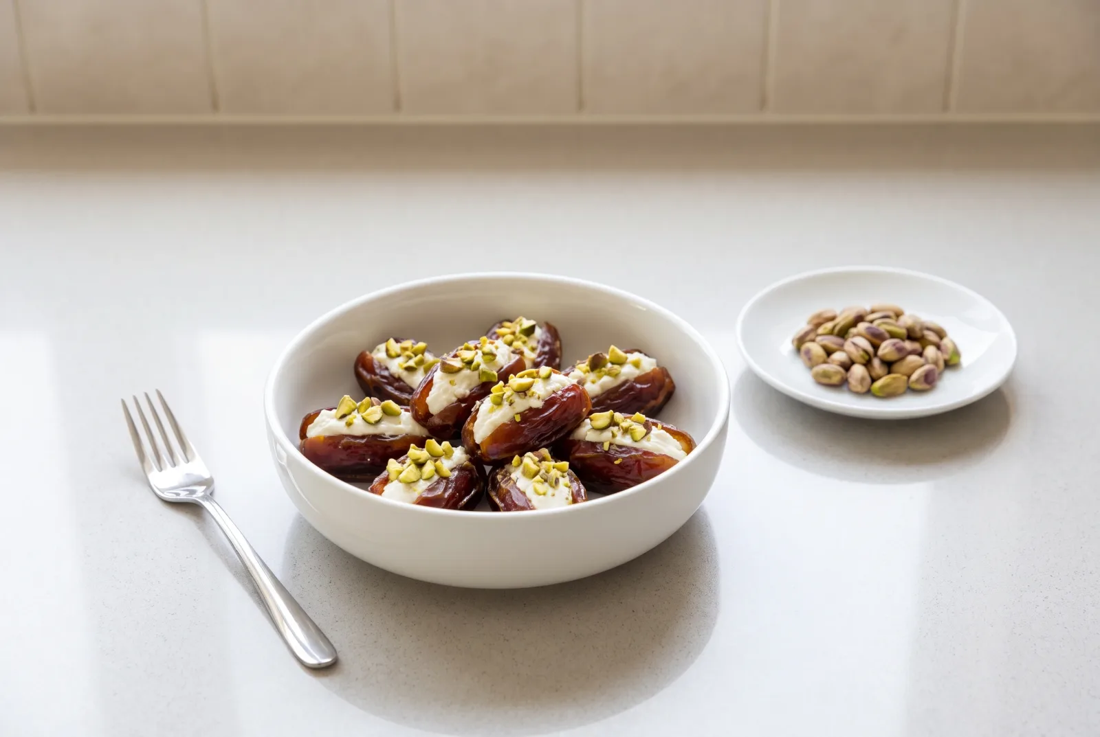 Tamr Mahshi | Saudi-Style Cream Cheese-Stuffed Dates