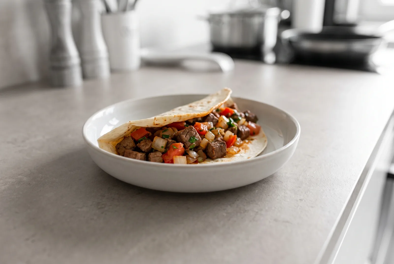Tantuni Wrap — Mersin-Style Beef Wrap, Cooked on a Copper Griddle