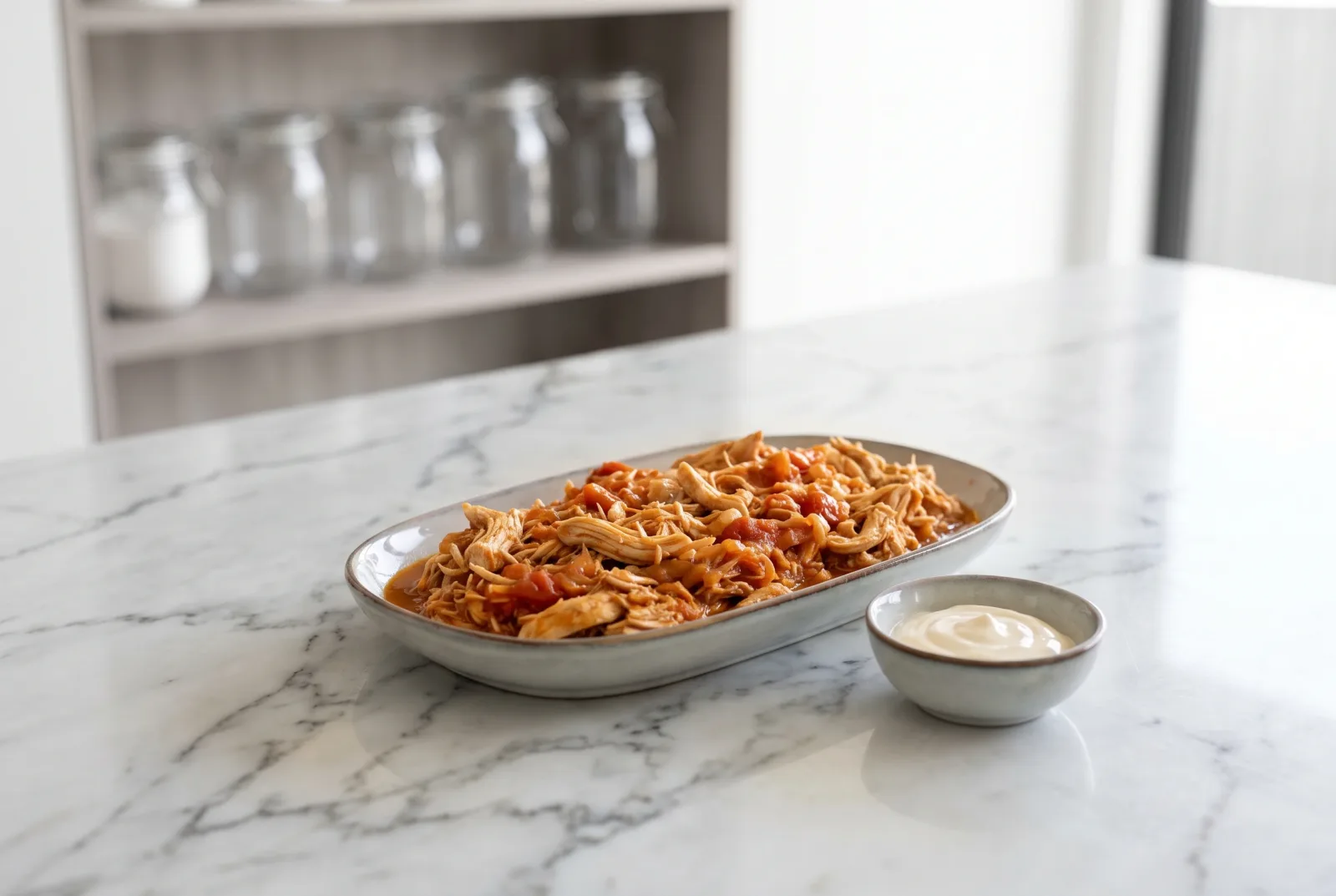 Chicken Tinga | Mexican Shredded Chicken with Chipotle Sauce