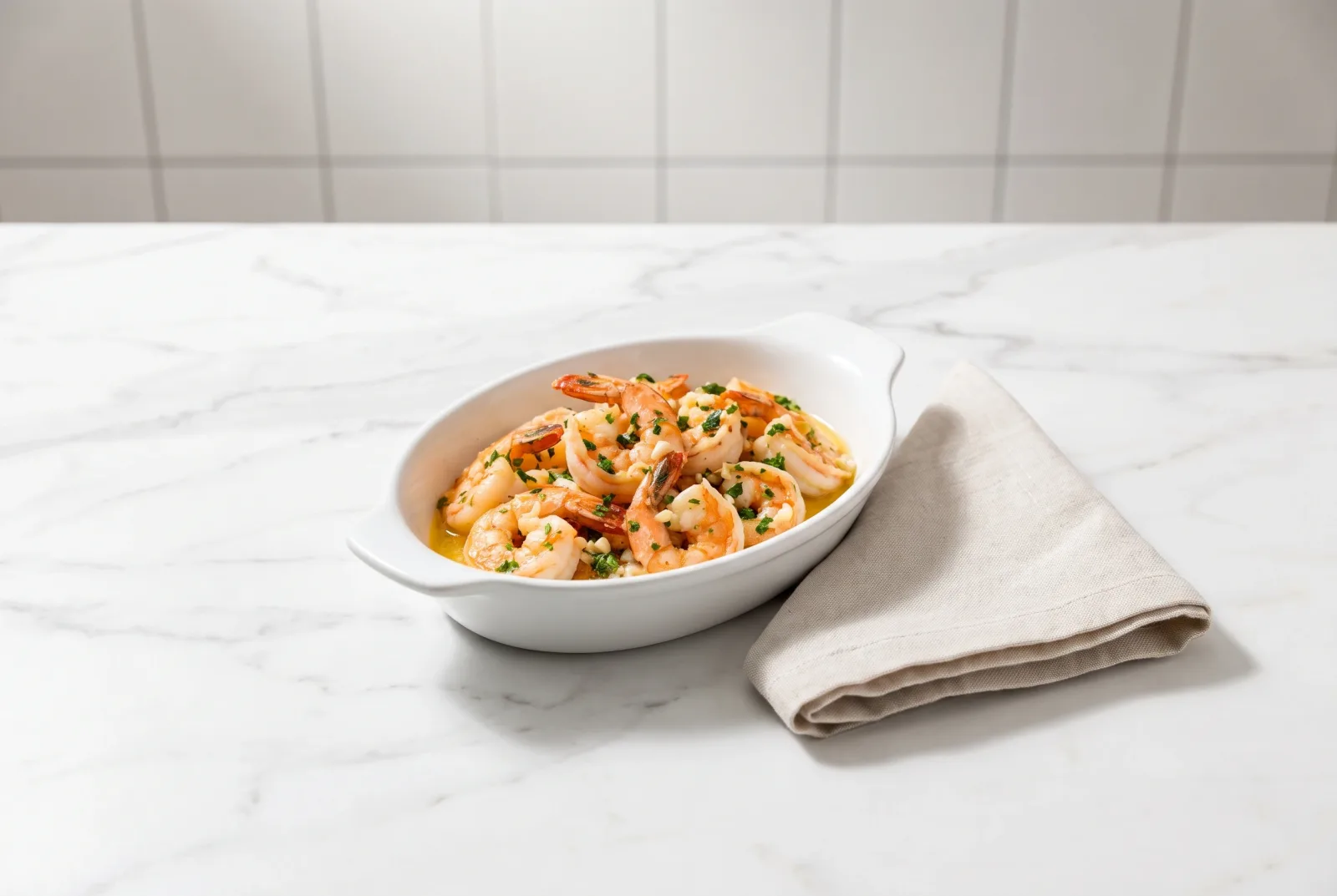 Buttery Garlic Shrimp | Light Lemon Appetizer in the Air Fryer