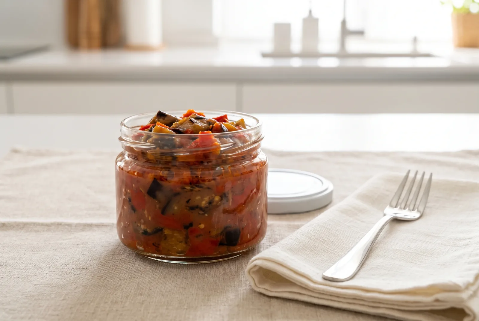 Zacusca | Balkan-Style Roasted Eggplant and Tomato Spread