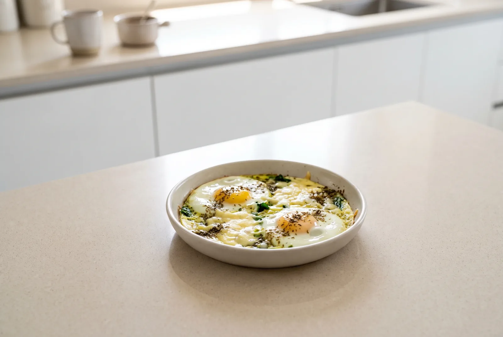 Za’atar-Spiced Baked Eggs with Cheese