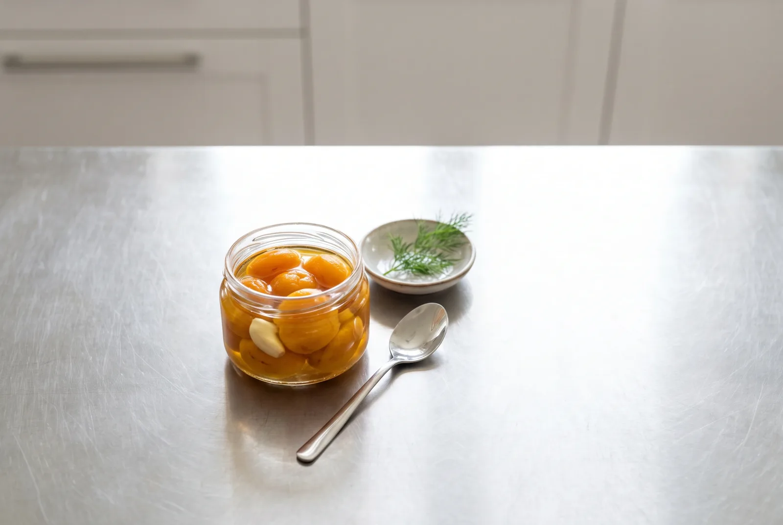 Zerdali Turşusu (Pickled Green Apricots) | Tart Unripe Apricot Pickles for Breakfast