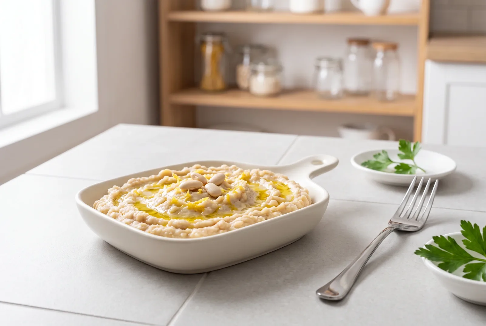 Armenian Olive Oil Bean Dip | No-Cook Creamy Spread