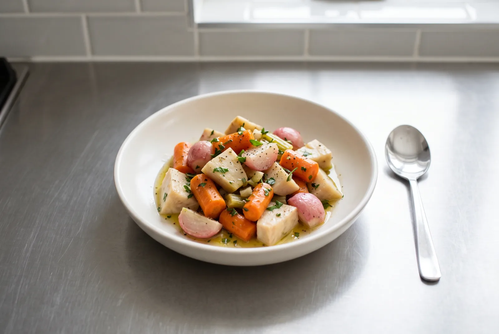 Mixed Root Vegetables in Olive Oil