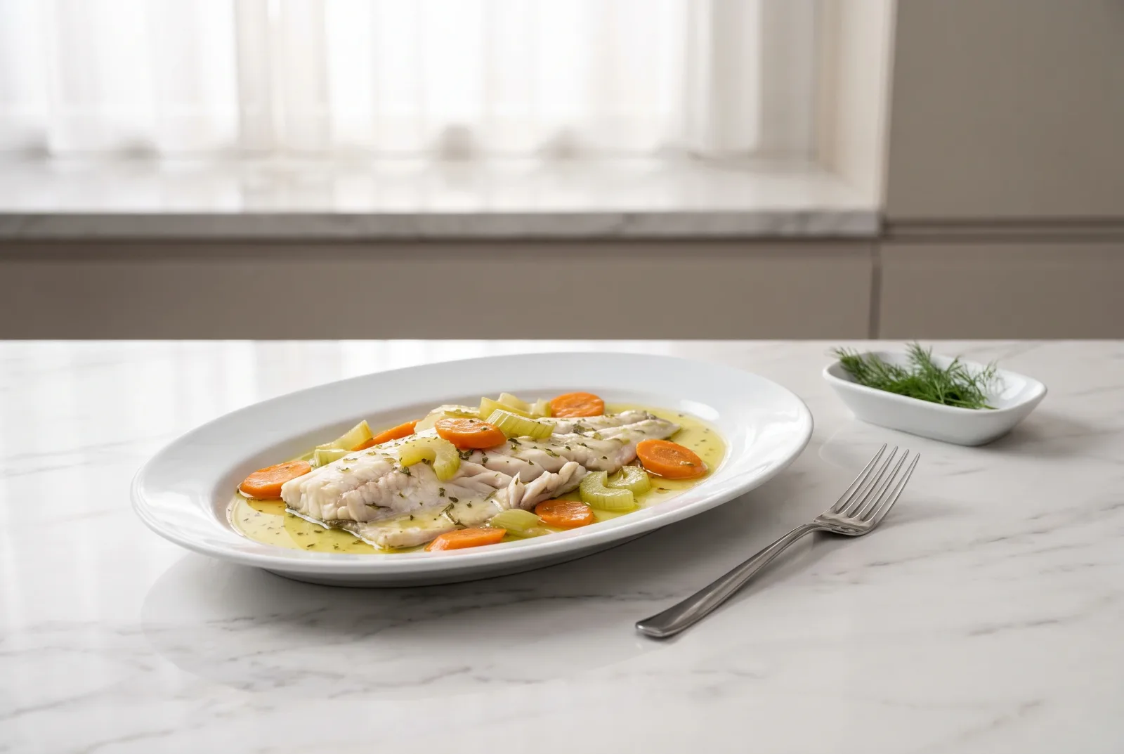 Olive Oil Sea Bass | Aegean Fish Served Chilled