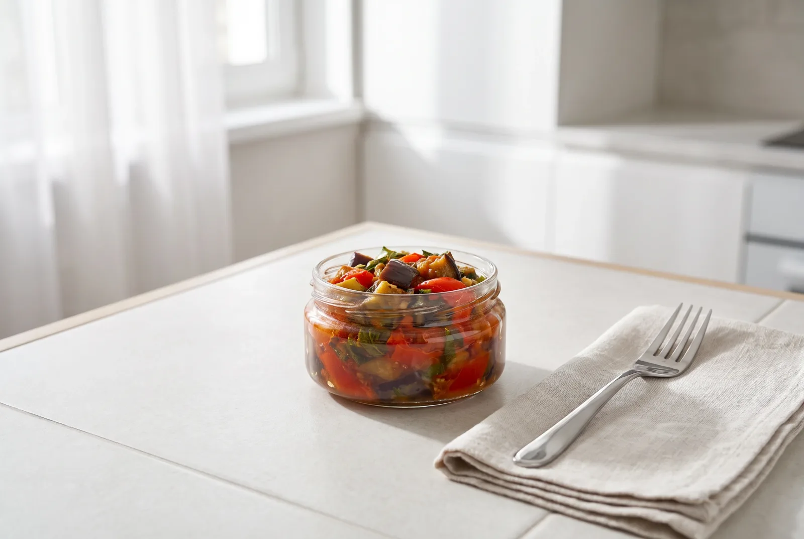 Ajapsandali — Georgian eggplant and vegetable spread, served cold
