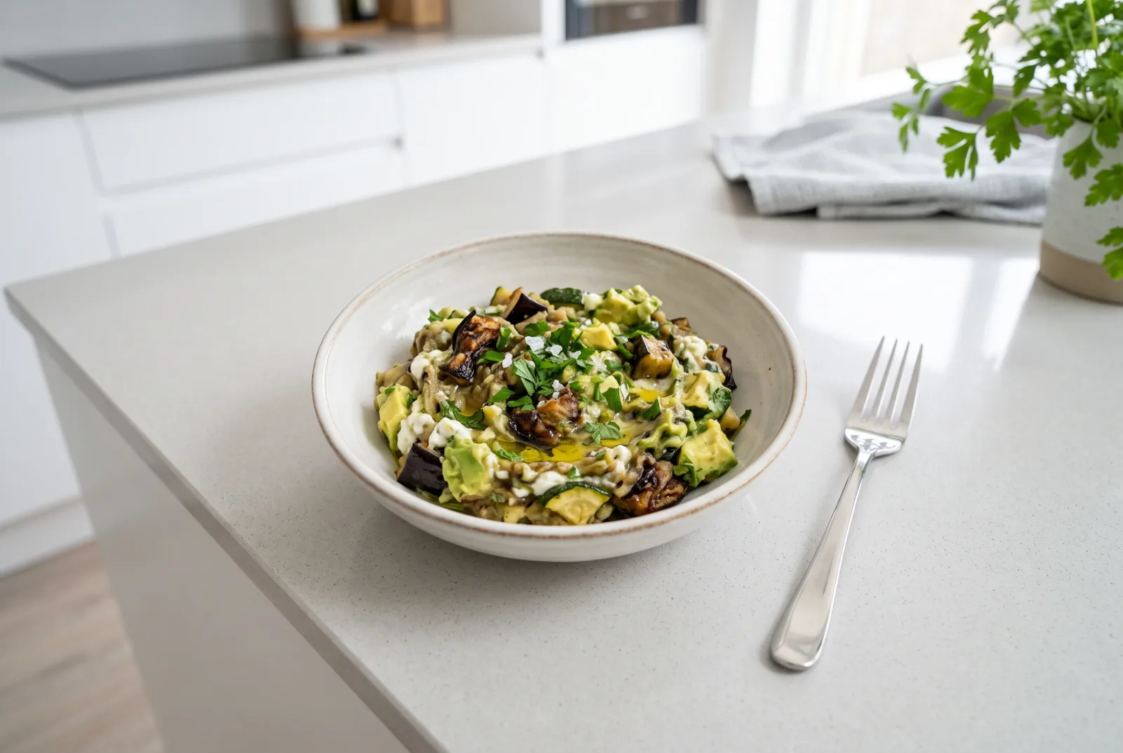 Charred Eggplant and Yogurt Mash | Balkan-Style Soft Baby Food