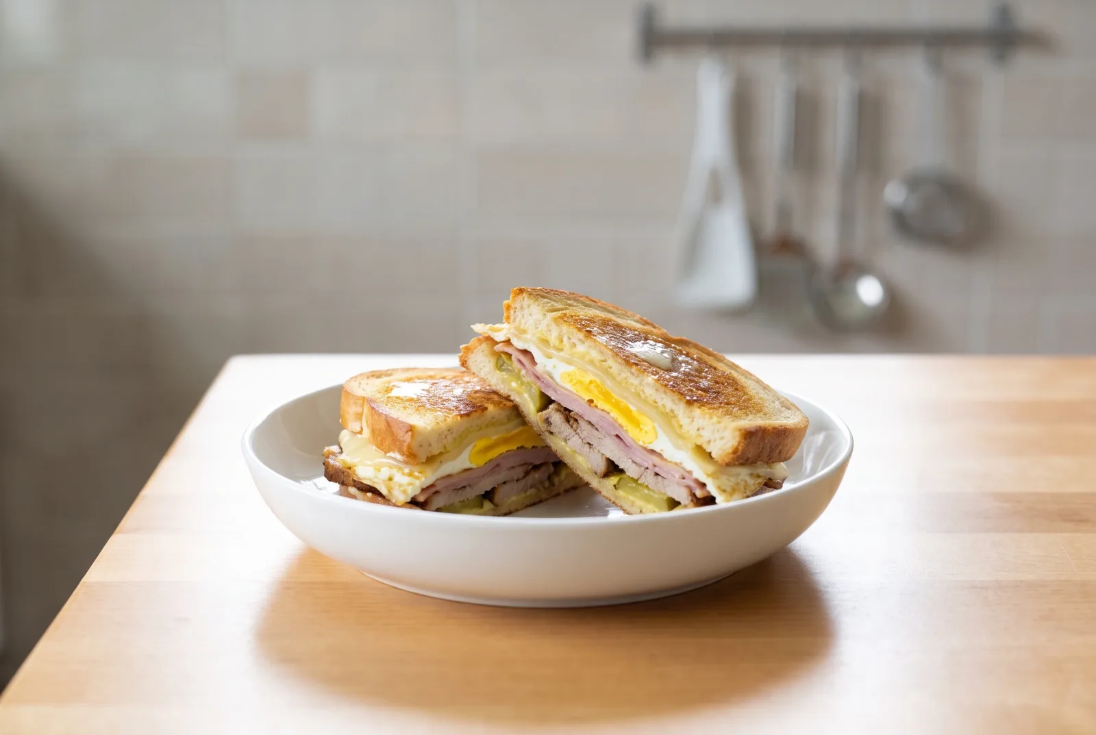 Medianoche Egg Sandwich | A Quick Cuban Breakfast Sandwich