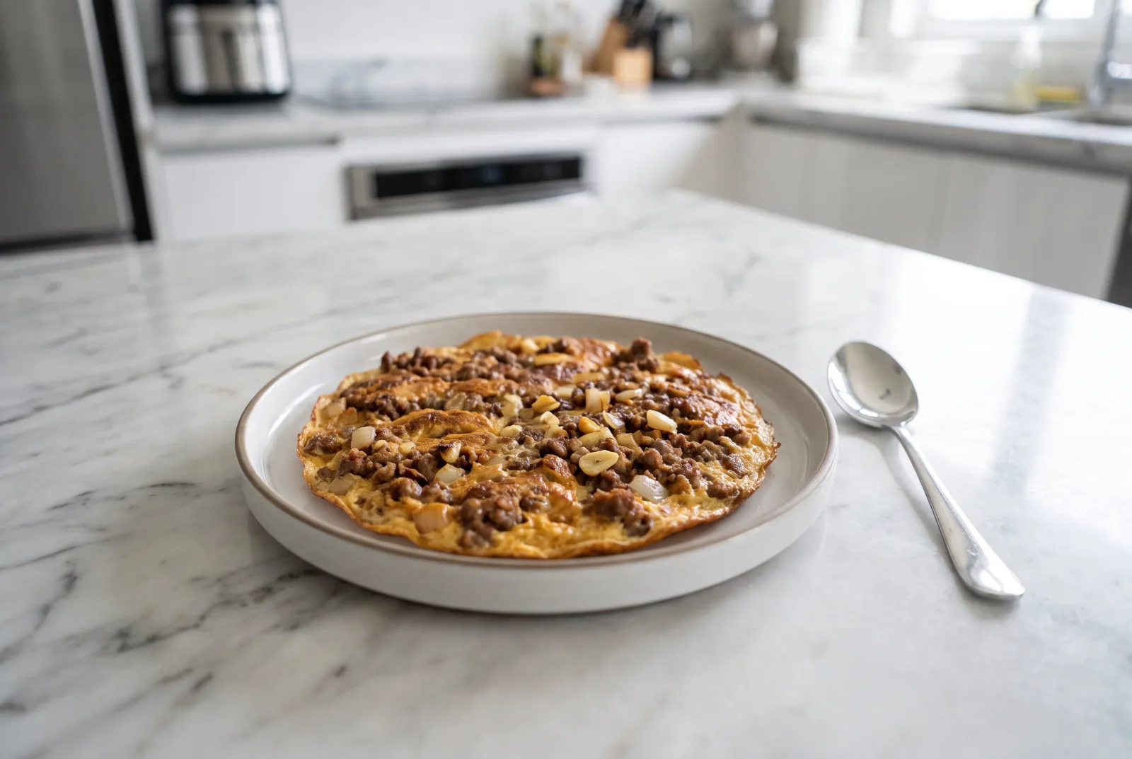 Tortang giniling — Filipino ground meat omelet