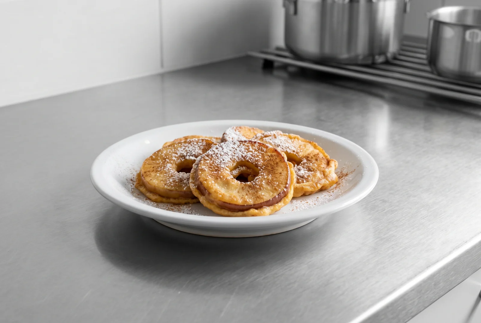 Apfelküchle | German Battered and Fried Apple Rings