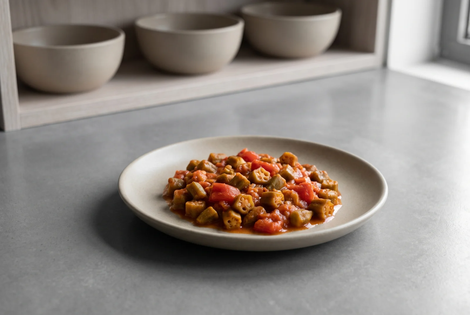 Okra and Tomato Purée — Southeastern Turkish Style for Babies 10 Months and Up