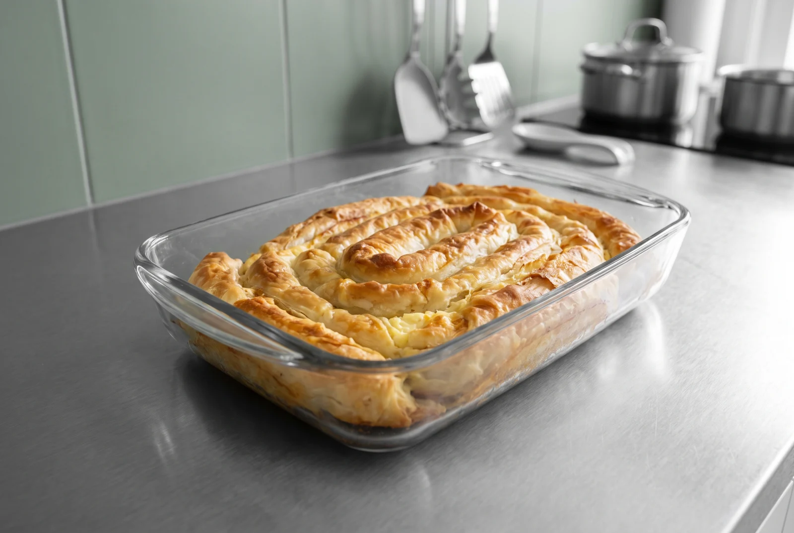 Banitsa — Bulgarian Cheese and Yogurt Pastry