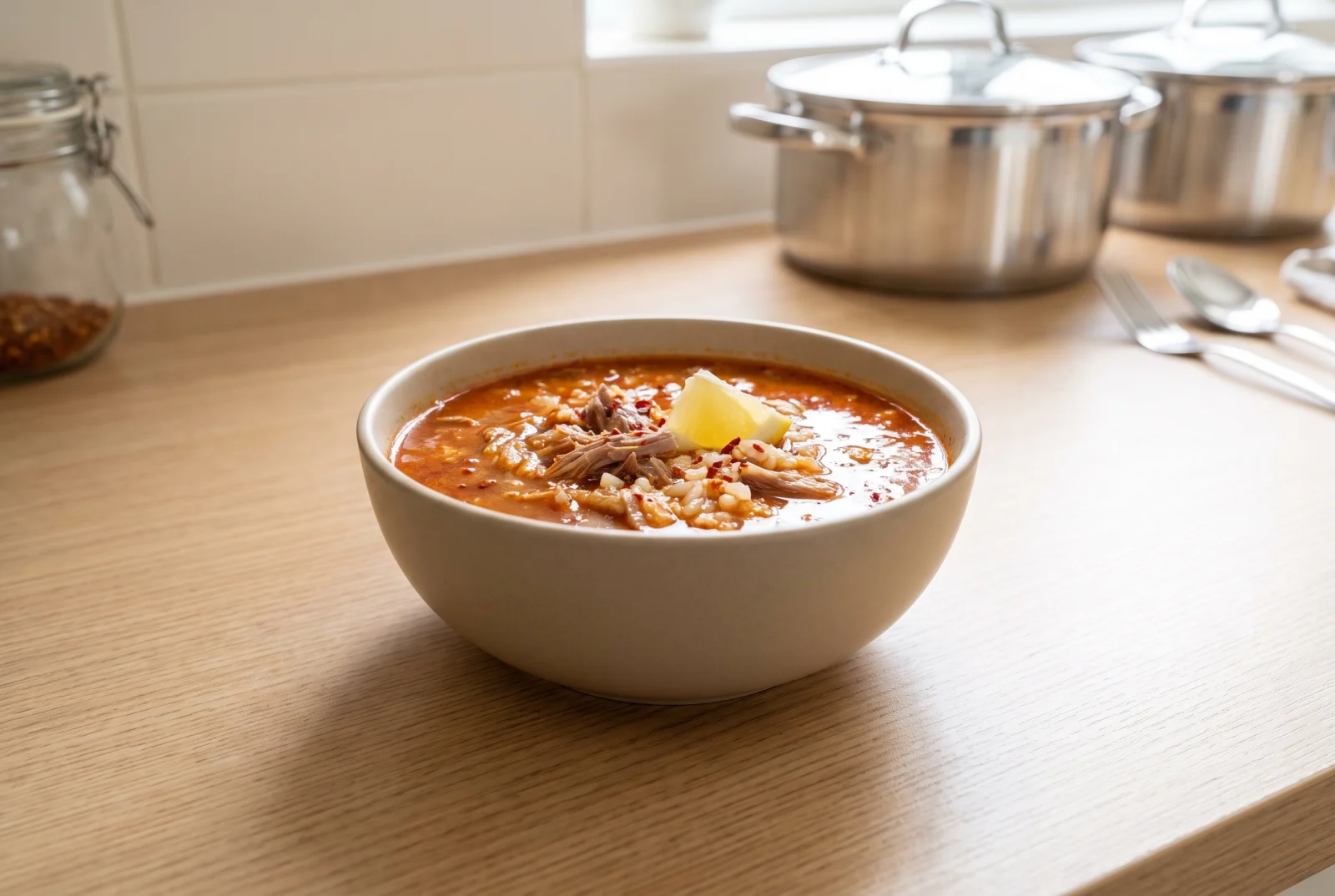 Beyran Soup — Spicy Gaziantep Lamb and Rice Soup