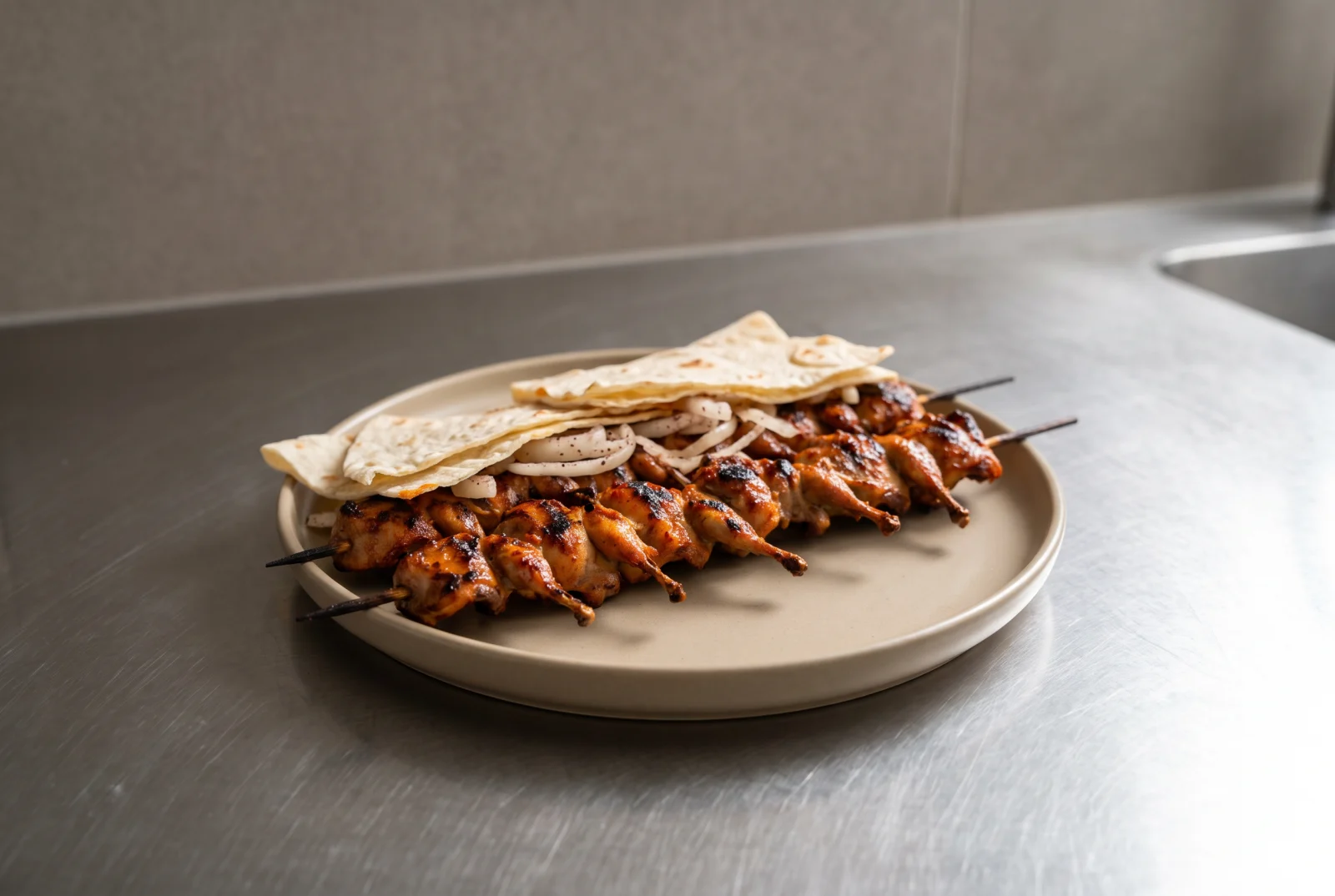 Charcoal-Grilled Quail Skewers | Onion-Marinated Quail