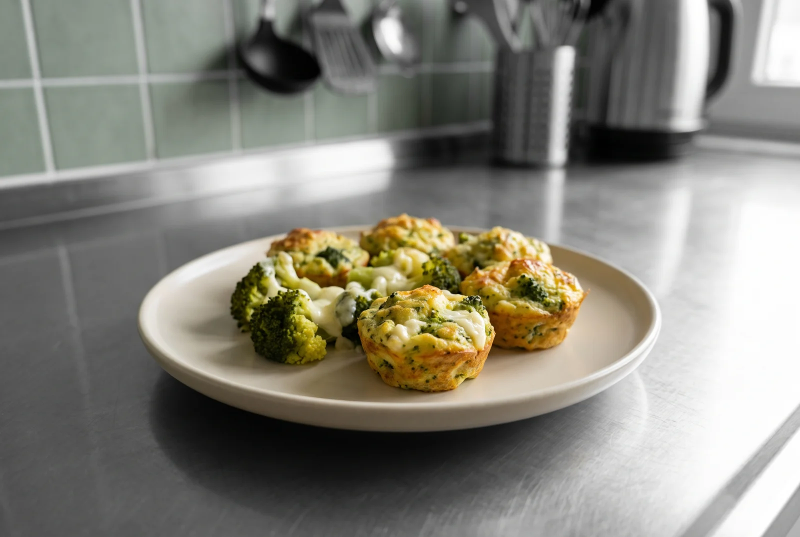 Broccoli and Cottage Cheese Baby Muffins — Finger Food for 12 Months and Older