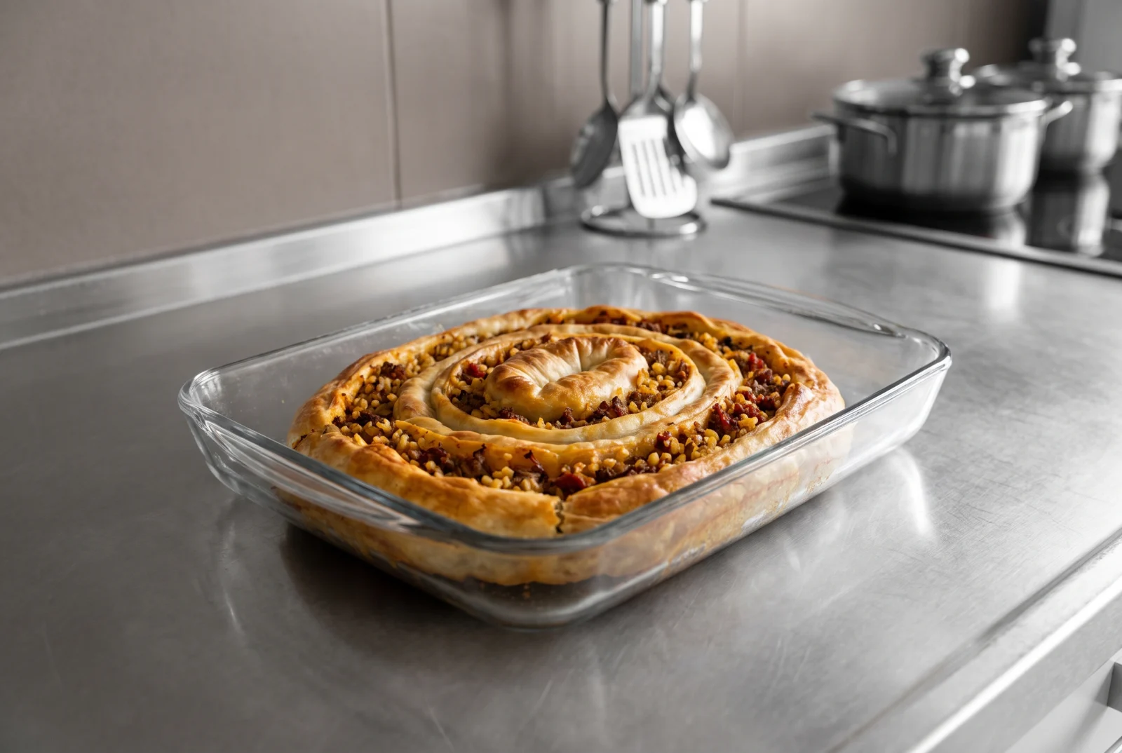 Bulgur Borek | Baked Phyllo Rolls with Ground Beef