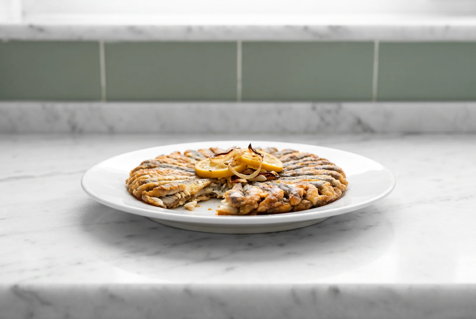 Çaça Tava (Rize-Style Sprat Cake) | Whole Sprats Pan-Fried in One Piece
