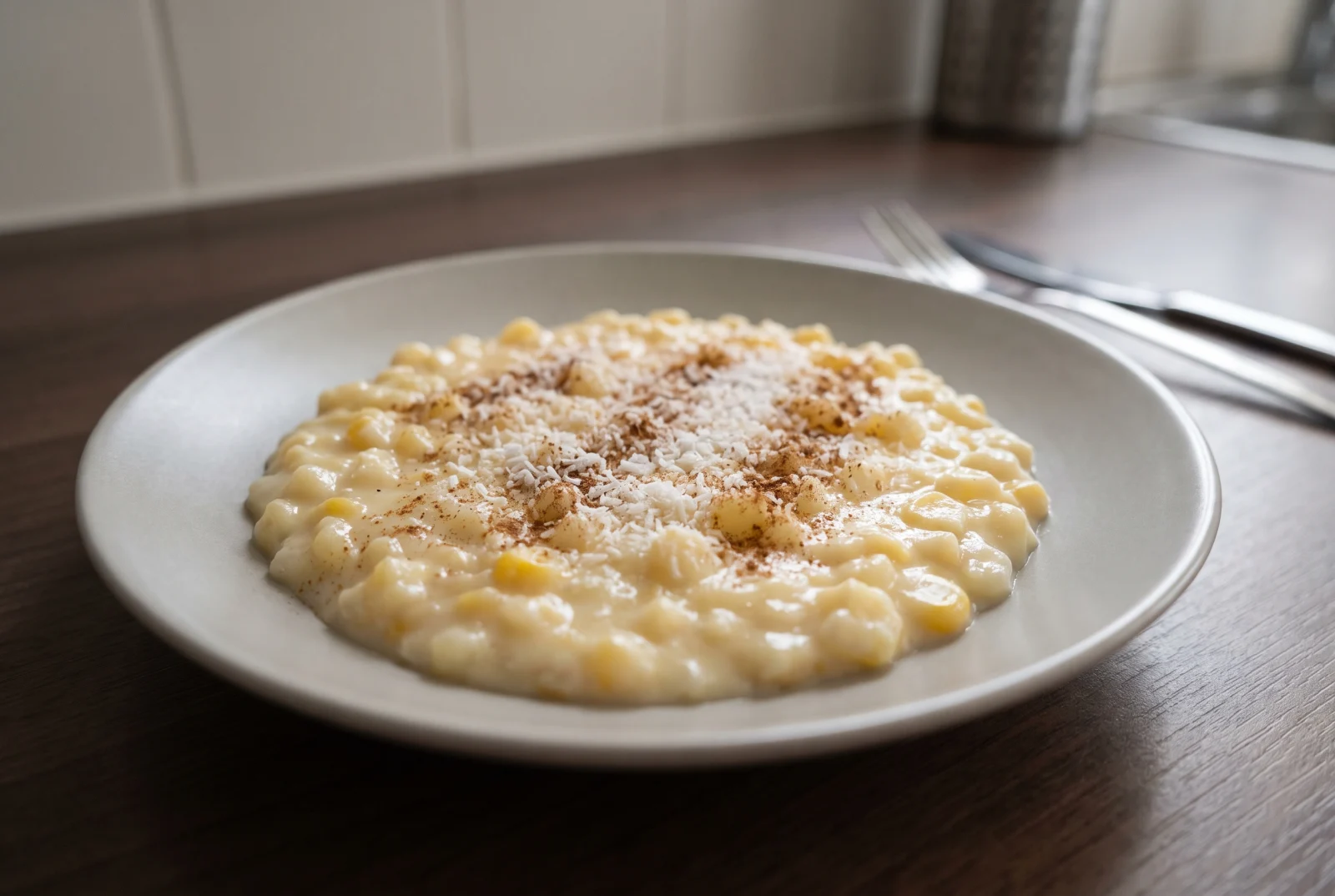 Canjica — Brazilian Creamy White Hominy Dessert