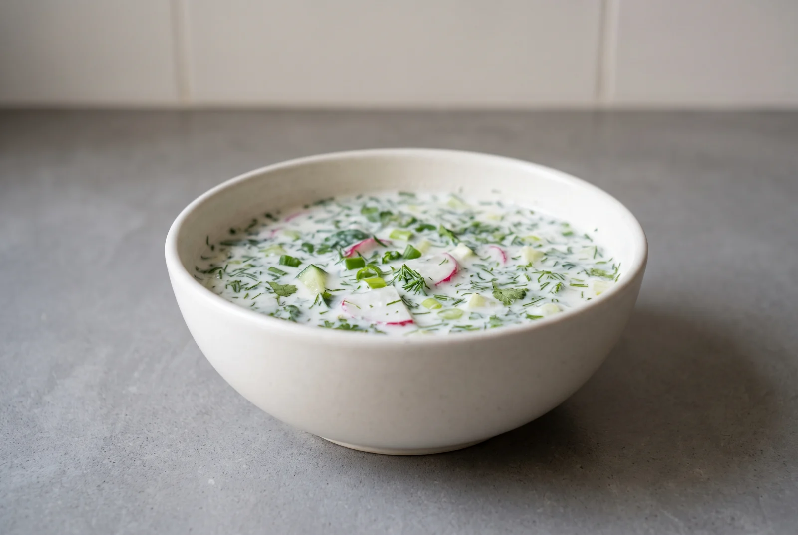 Chalop | Uzbek Cold Yogurt Soup with Herbs