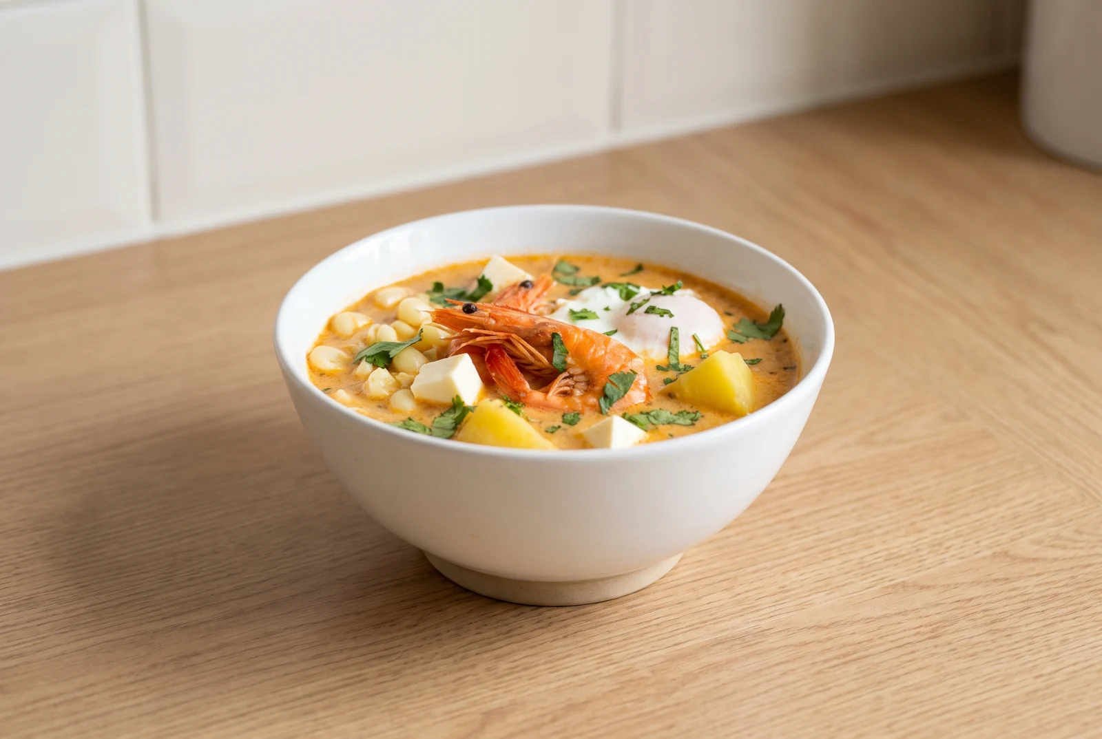 Chupe de Camarones | Arequipa-Style Shrimp Soup with Milk and Corn