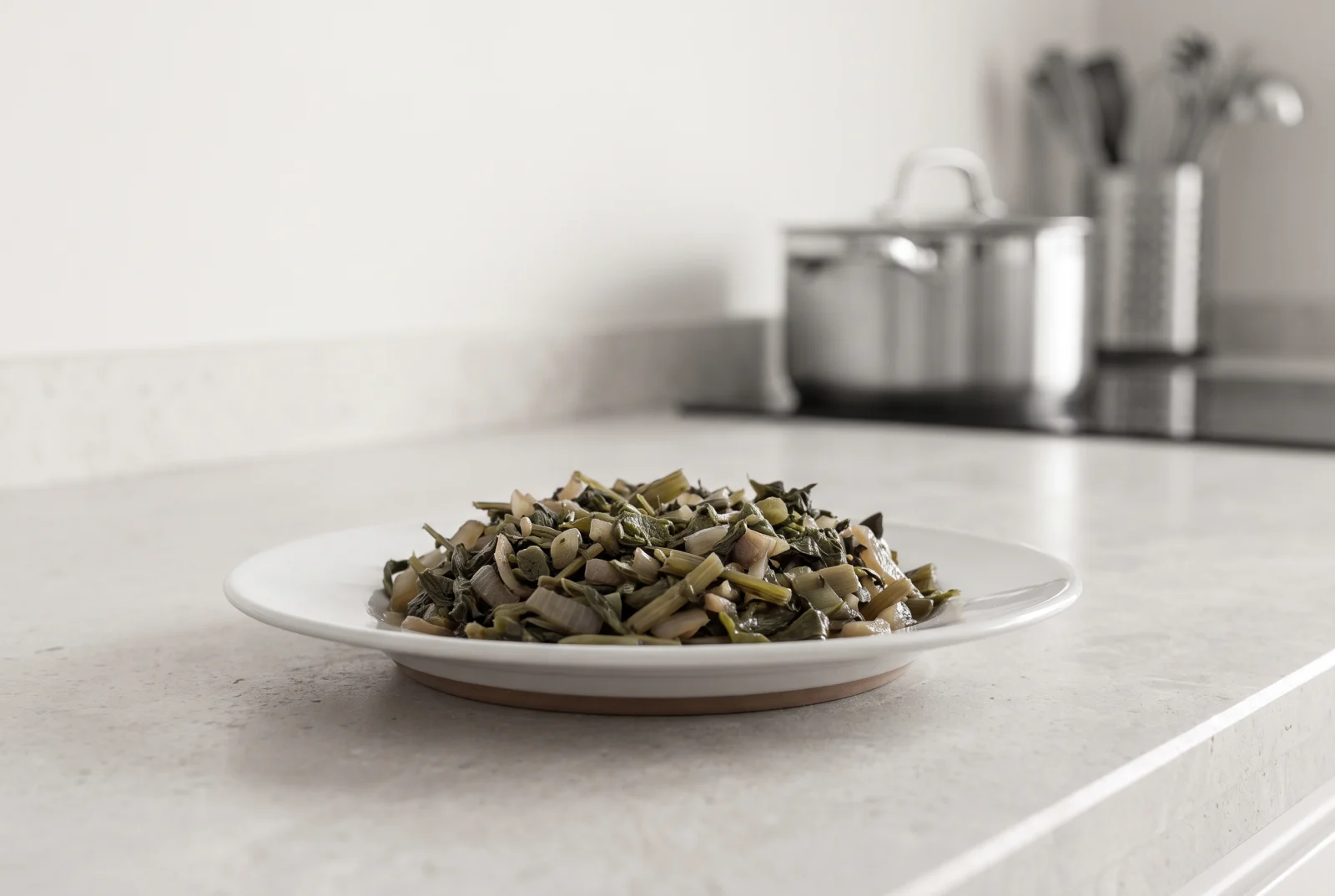 Shepherd’s Purse Sauté — Aegean Wild Greens with Onion