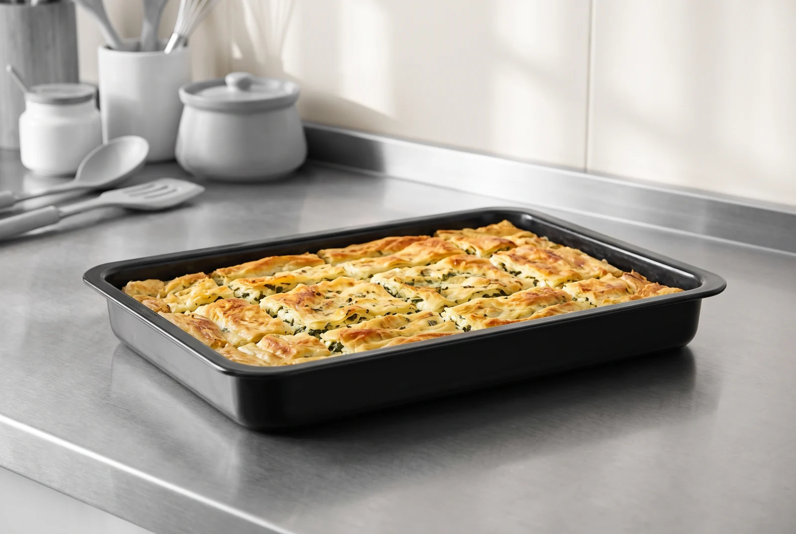 Sivas-Style Herb and Turkish Dried Curd Cheese Borek