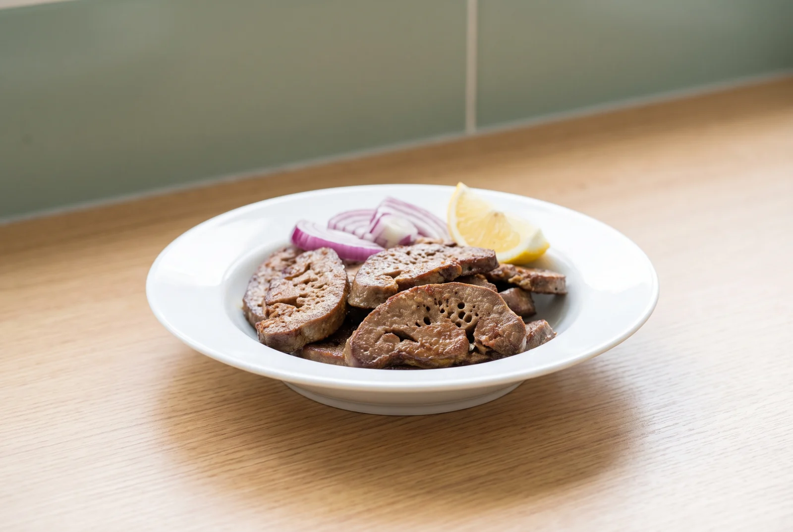 Fried Lamb Spleen — Flour-Coated Slices