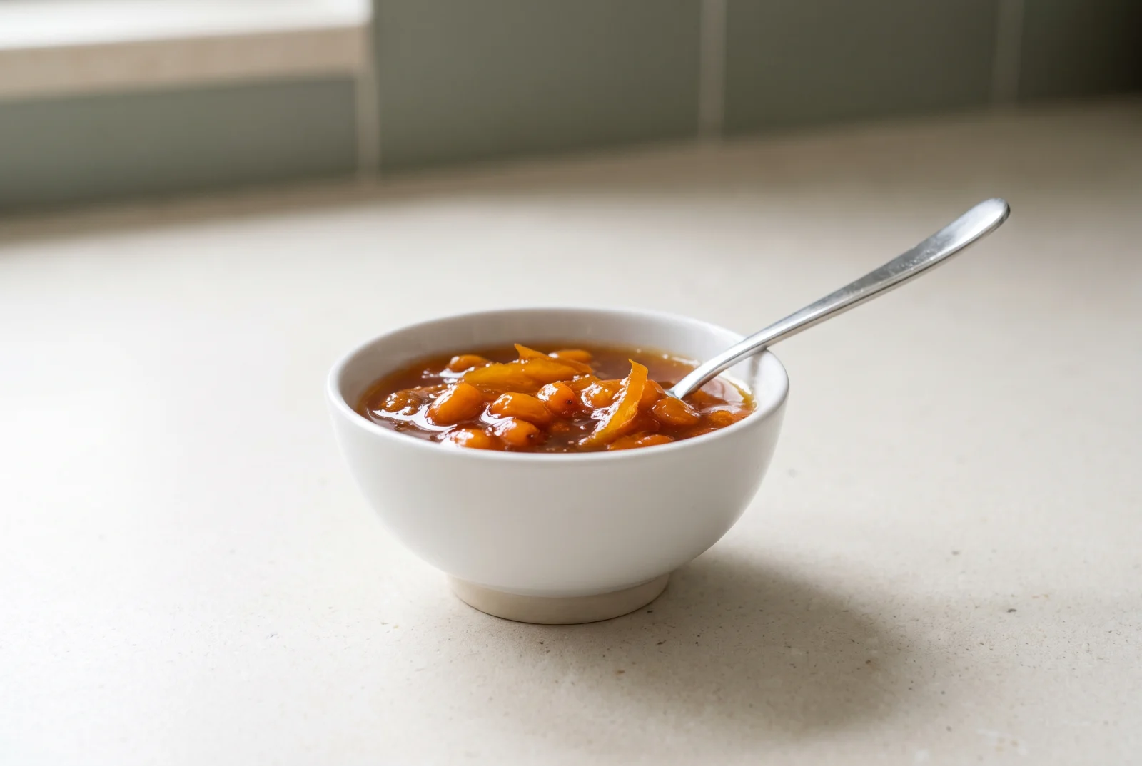 Sea Buckthorn Preserve | Quick-Cooked Tart Orange Berries