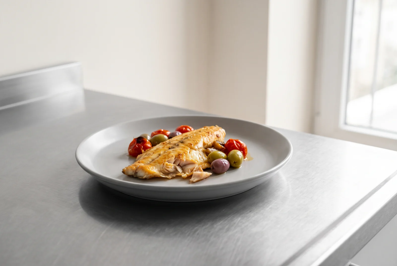 Oven-Baked John Dory | Aegean-Style Fillets with Tomatoes and Capers
