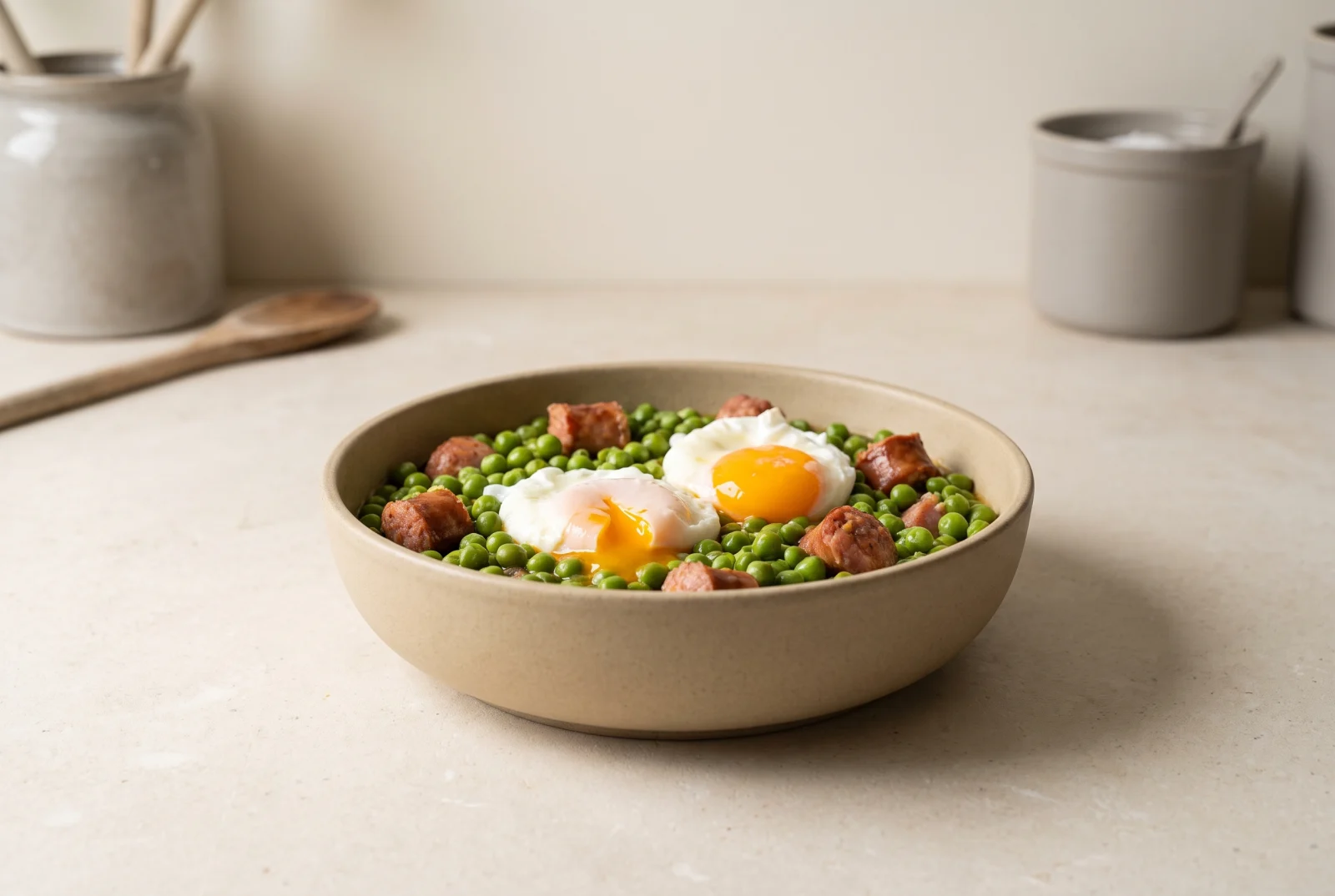 Ervilhas com Ovos — Portuguese Pea Stew with Eggs