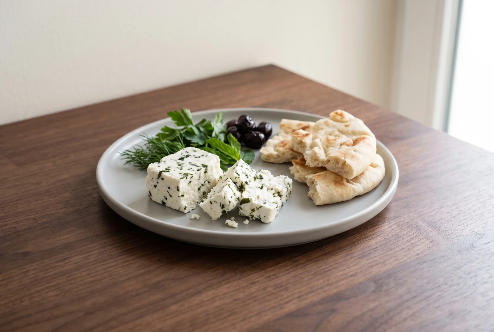 Van-Style Herb Cheese — Fresh Herb-Layered White Cheese