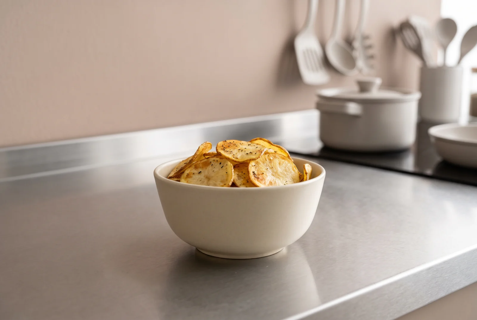 Homemade Potato Chips | Thin, Crispy Oven-Baked Chips