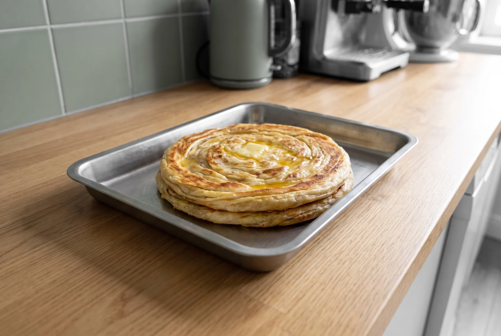 Feseli | Baku-Style Layered Flatbread with Turmeric