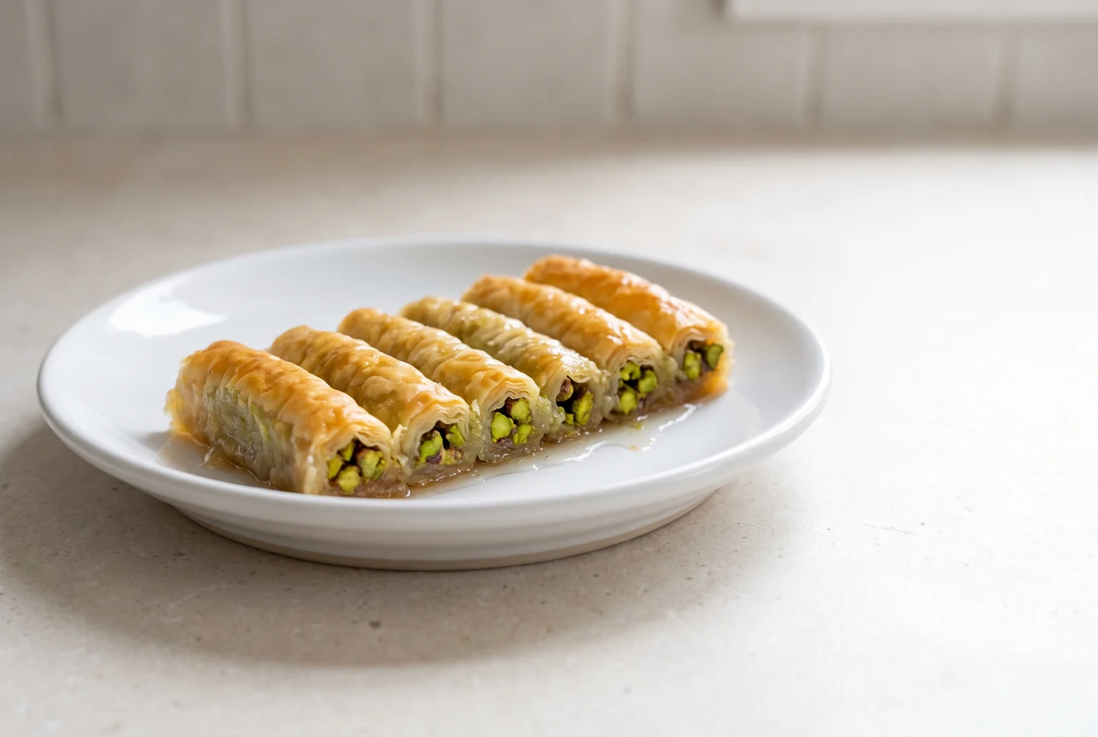 Pistachio Sarma | Gaziantep-Style Rolled Baklava