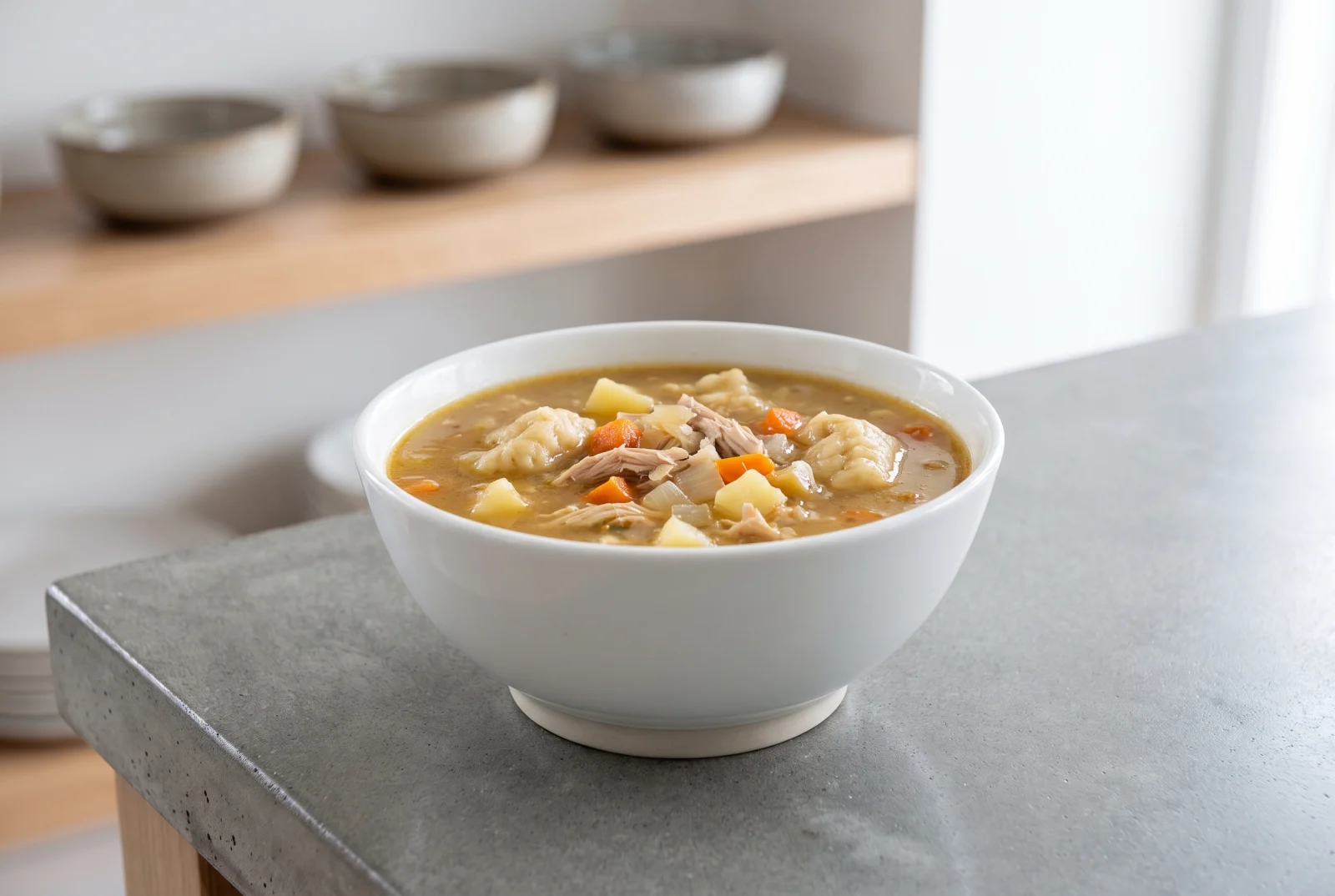 Fricot à la Poule | Acadian Chicken and Dumpling Soup