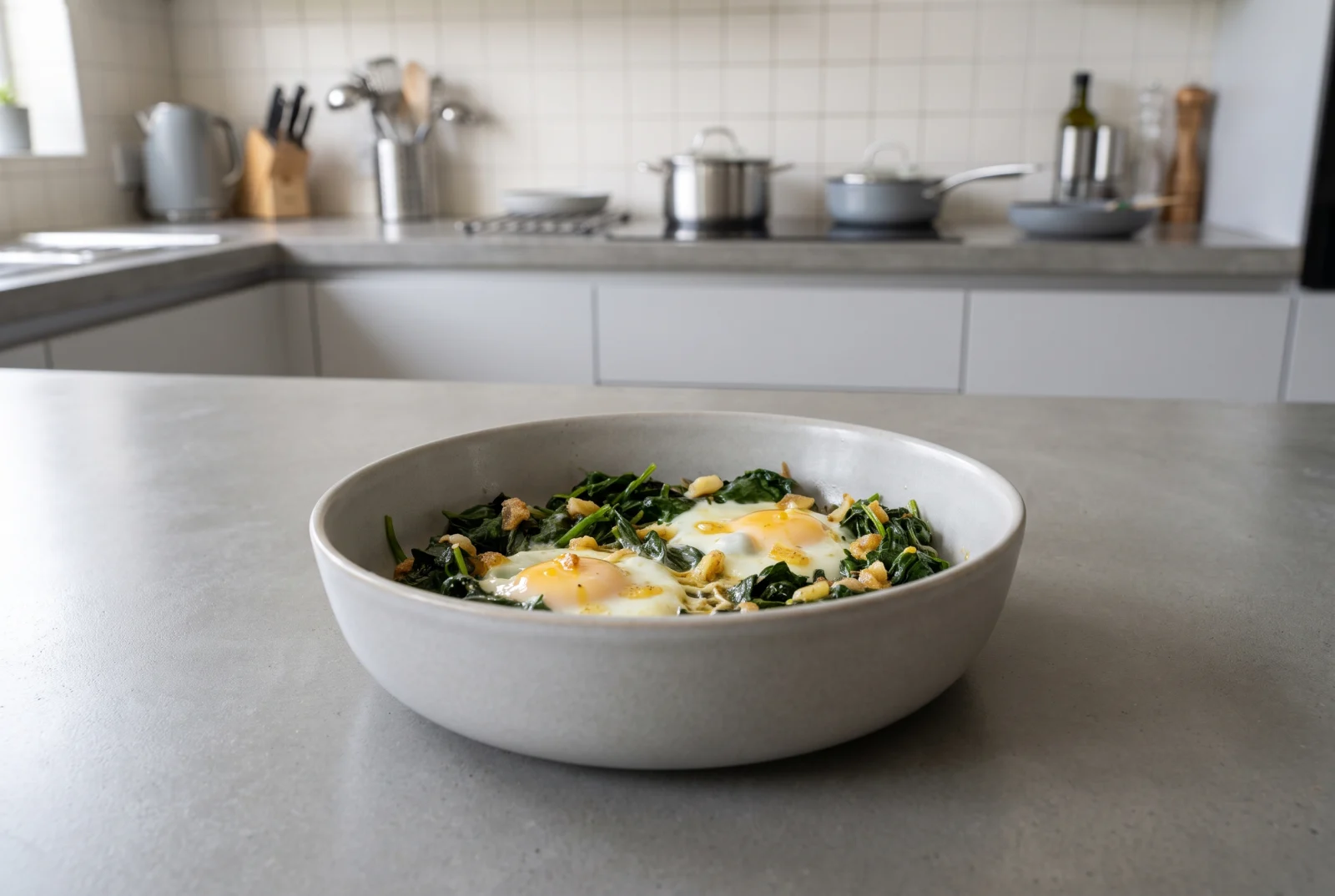 Nettle and Eggs | Spring Nettle Skillet with Butter