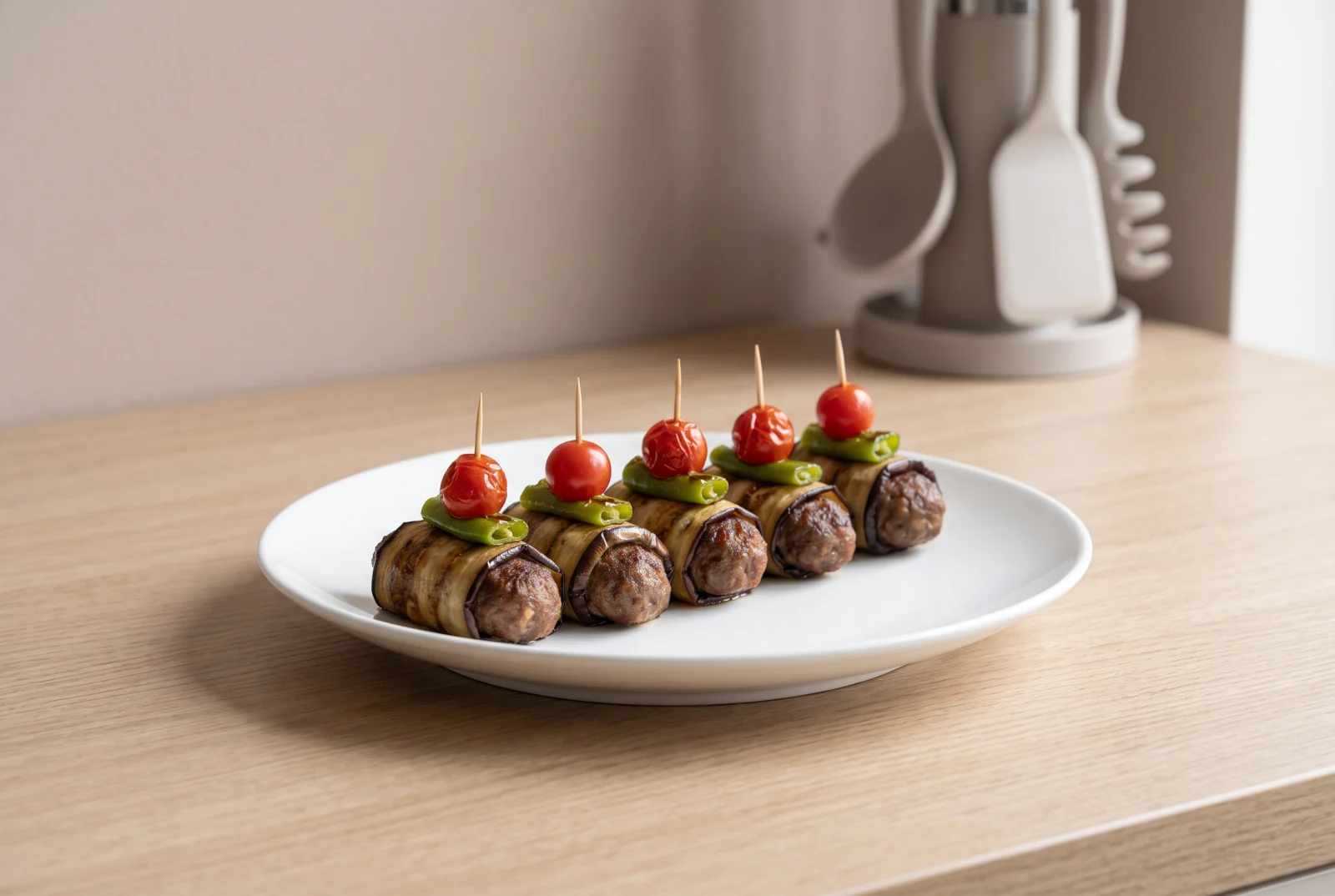 Islim Kebab | Eggplant-Wrapped Baked Meatballs