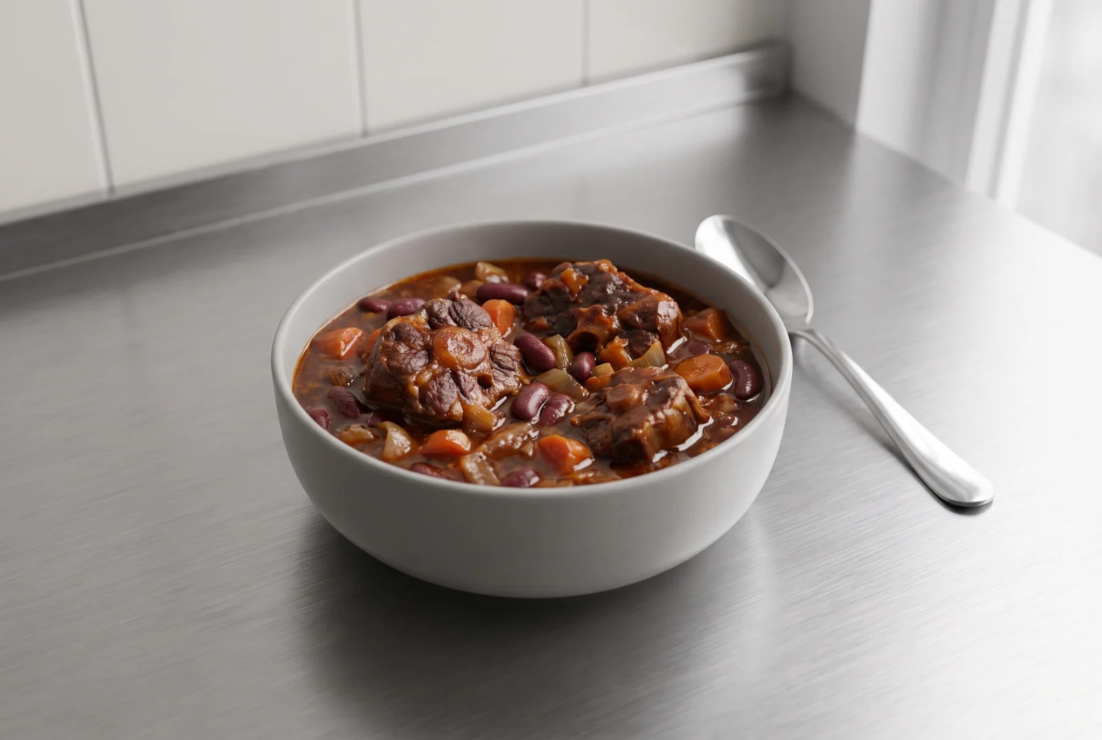 Jamaican-Style Oxtail Stew with Butter Beans