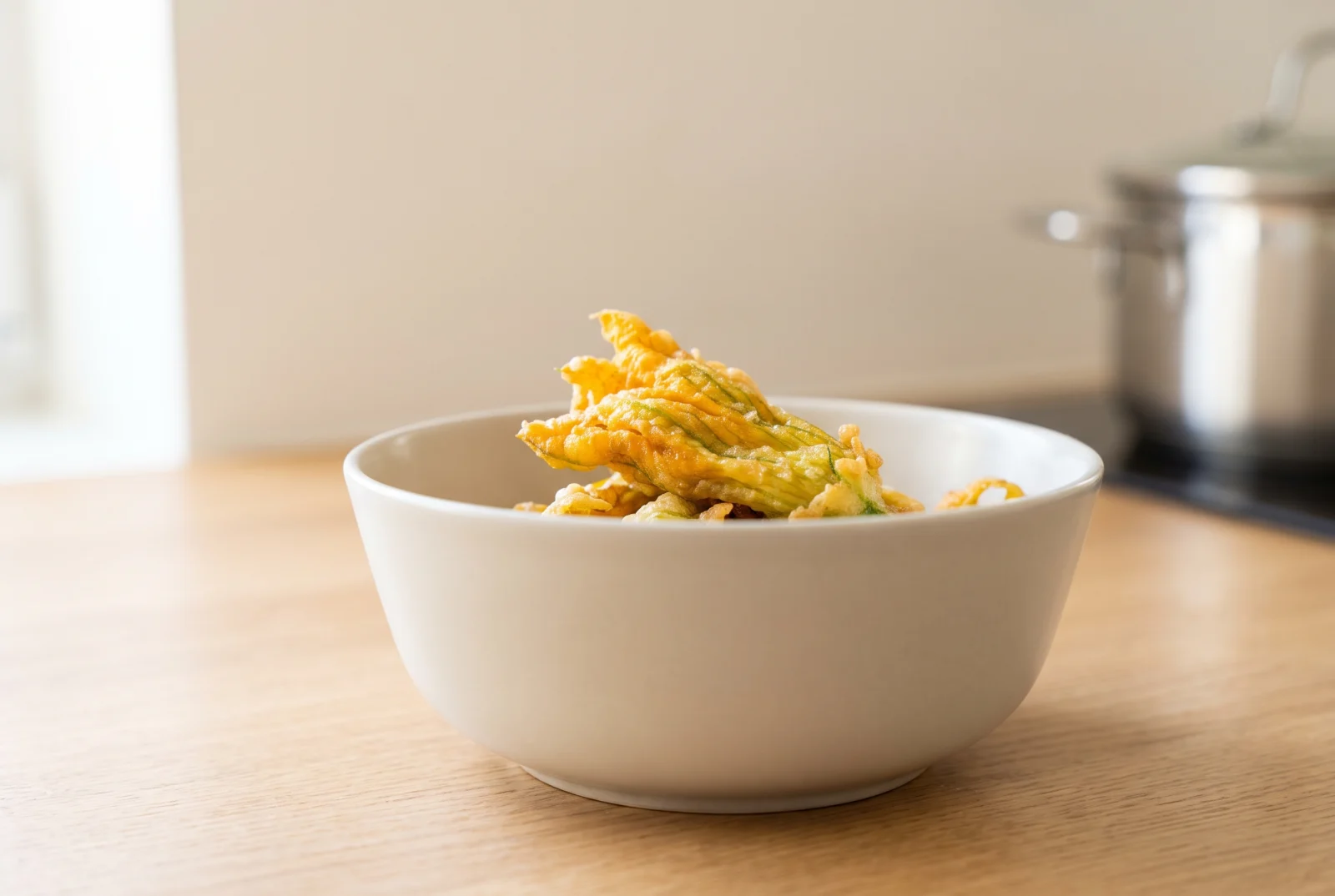 Crispy Fried Zucchini Blossoms — Aegean-Style, Unfilled