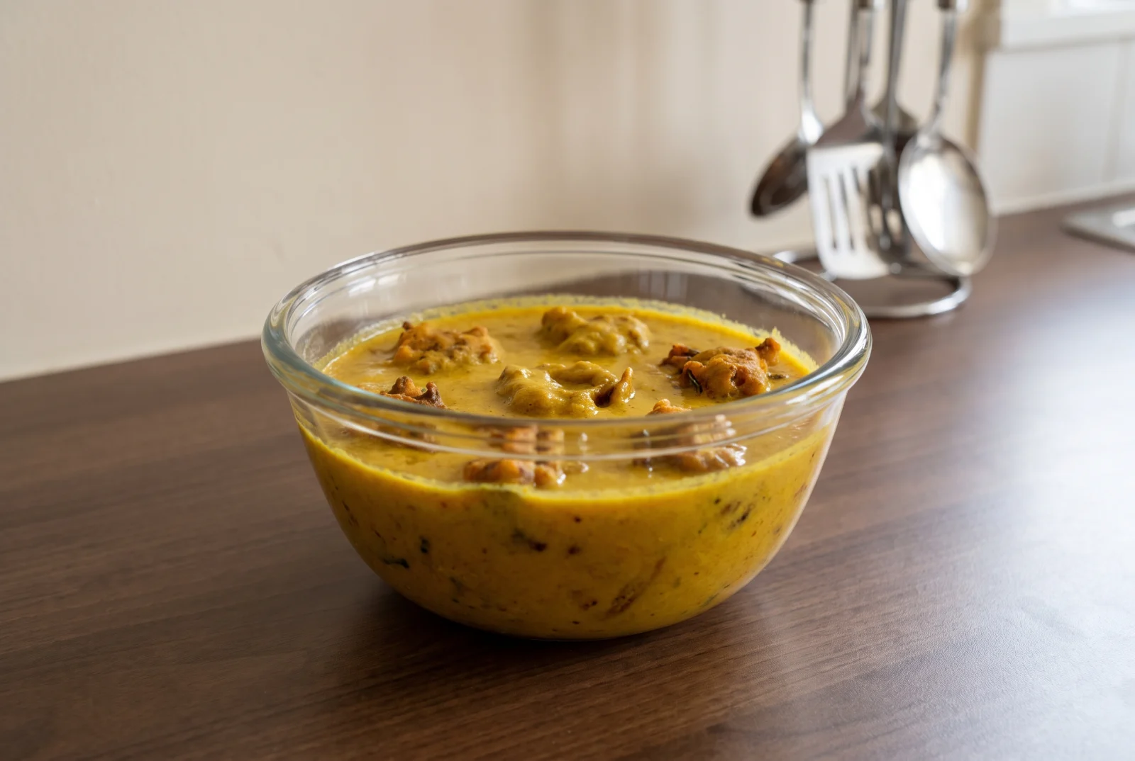 Kadhi Pakora — Pakistani Yogurt Curry with Chickpea Fritters