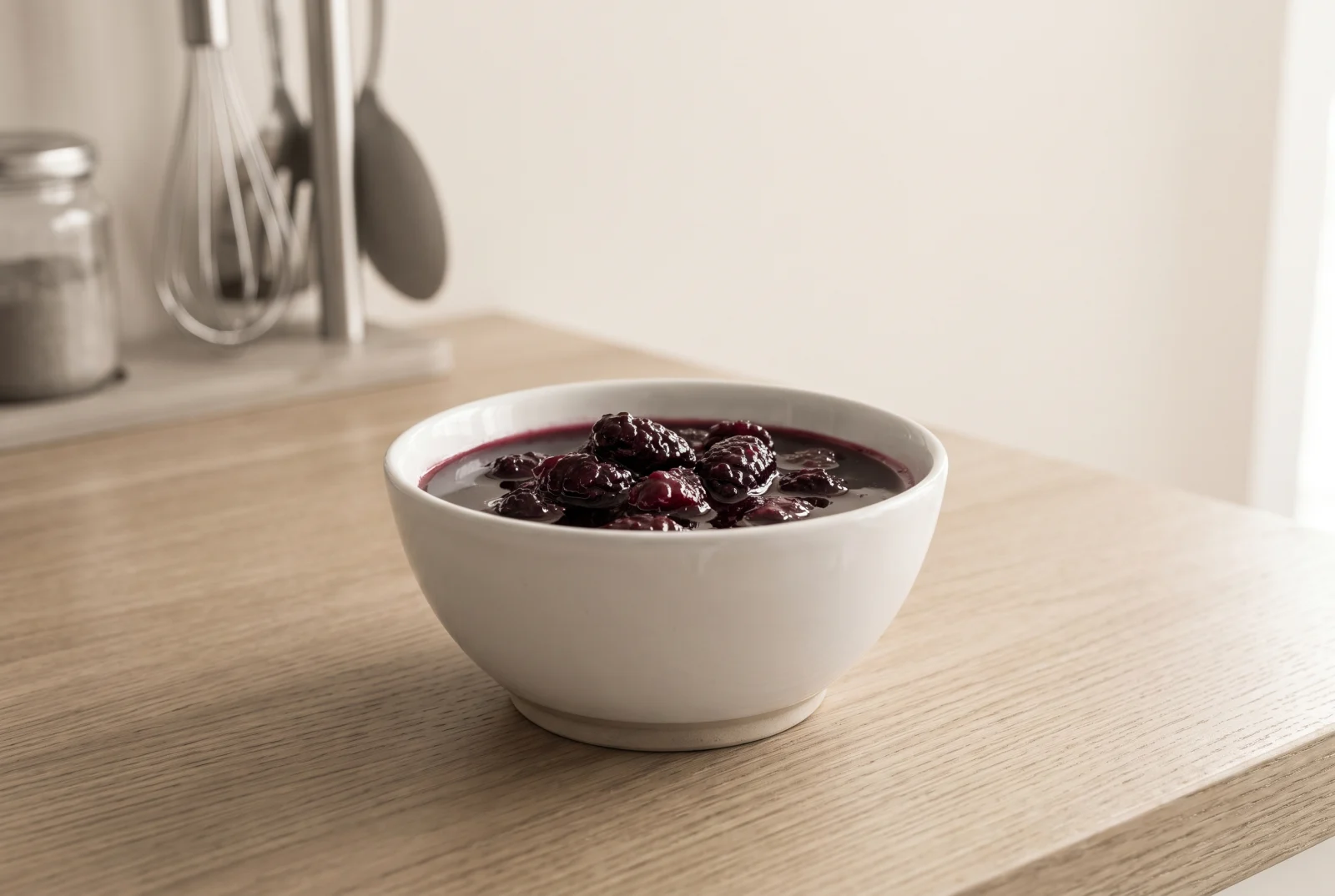 Black Mulberry Compote | Dark Dessert Sauce for Ice Cream and Pudding