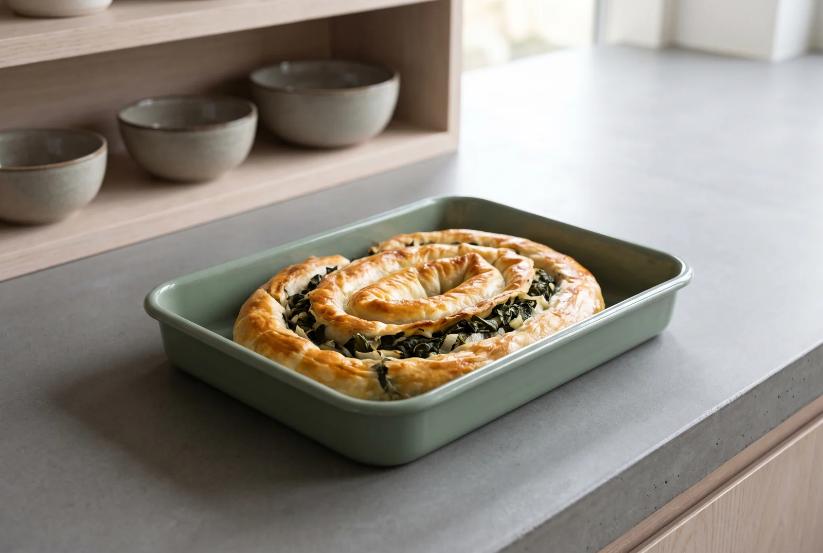 Collard Green Börek (Black Sea Collard Green Phyllo Rolls)