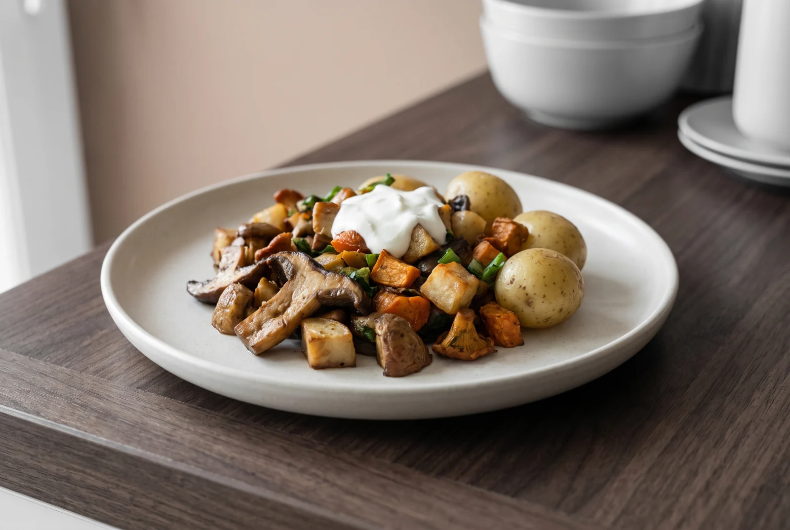 Kartoplyaniki — Ukrainian Mushroom-Stuffed Potato Patties