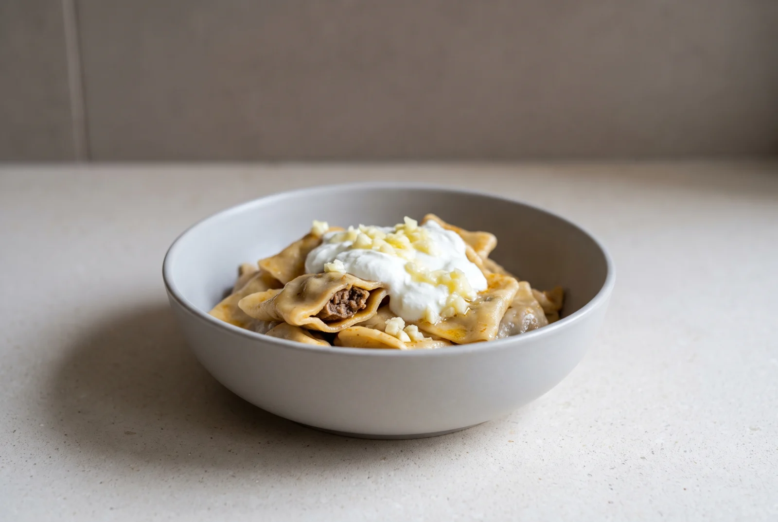 Kaşık Mantısı (Spoon-Sealed Manti) | Large Isparta-Style Turkish Dumplings