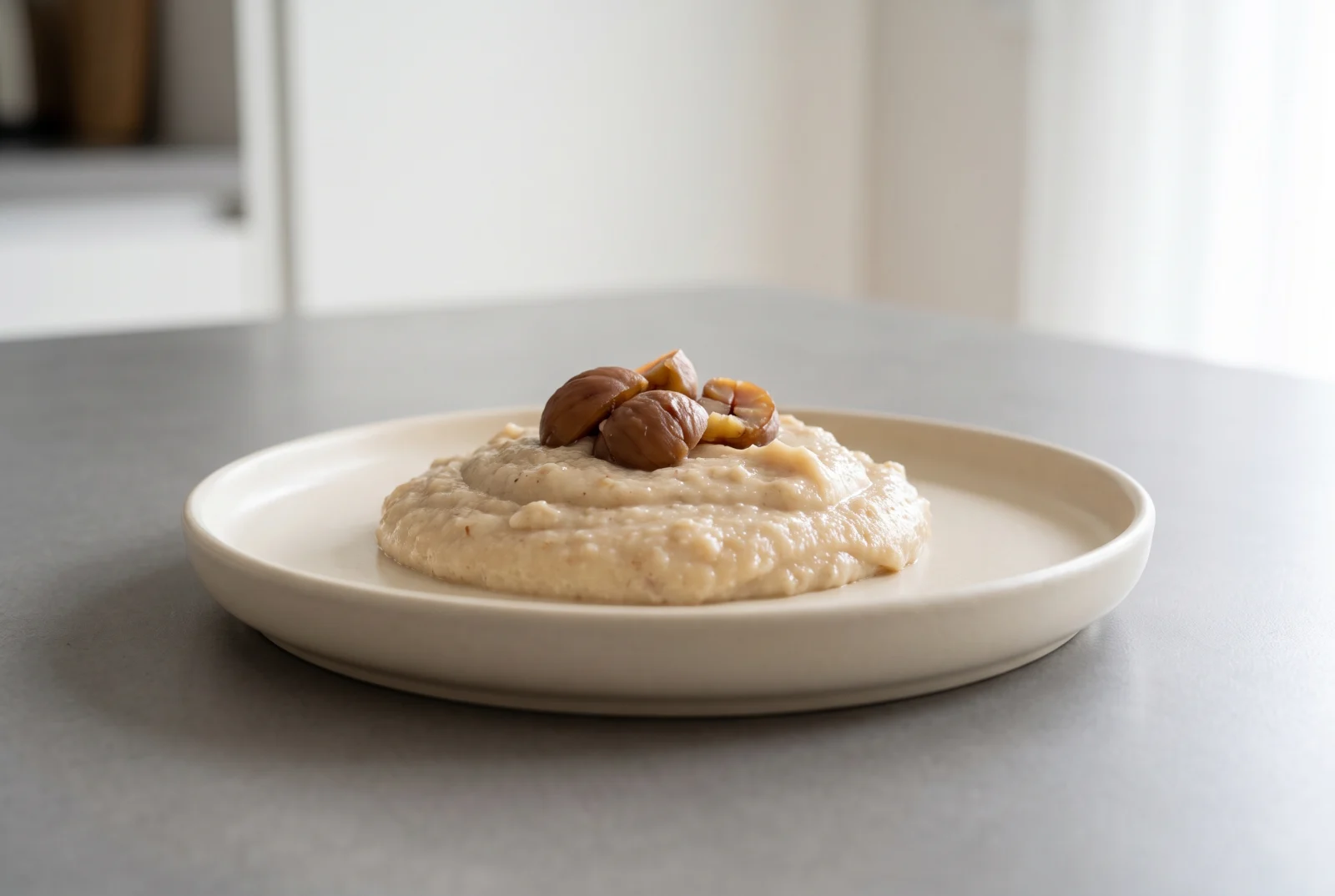 Chestnut Pudding | Creamy Winter Dessert with Chestnut Puree