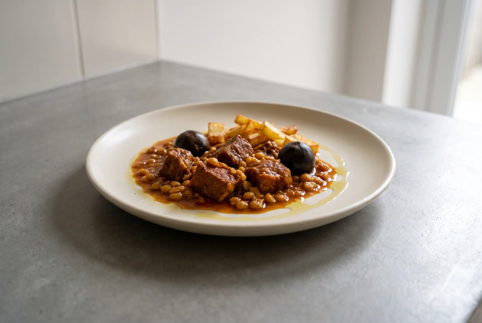 Khoresh Gheimeh | Iranian Meat Stew with Yellow Split Peas and Dried Lime